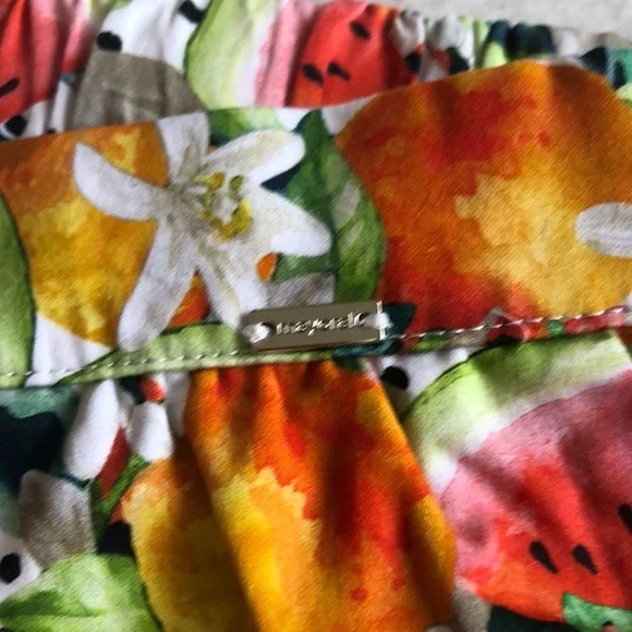 - Floral cotton shorts ruffle detail - Picture 6 of 10